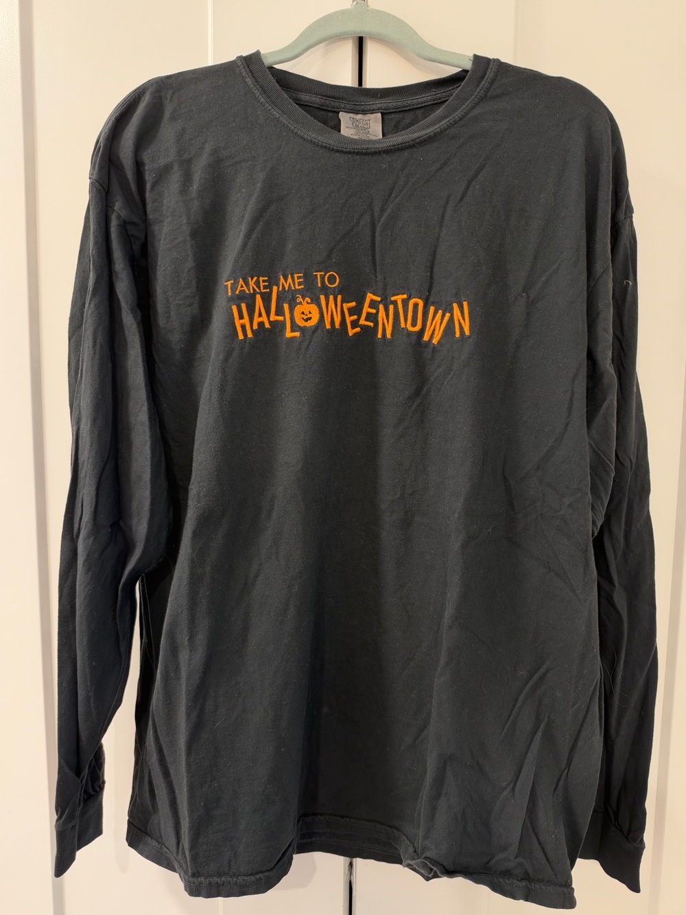 Disney Halloweentown inspired embroidered long sleeve unisex tee